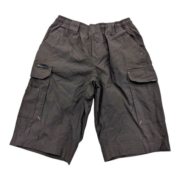 NWT Columbia Gray Silver Ridge Athletic Hiking Cargo Shorts Boys Size Small - Picture 1 of 5